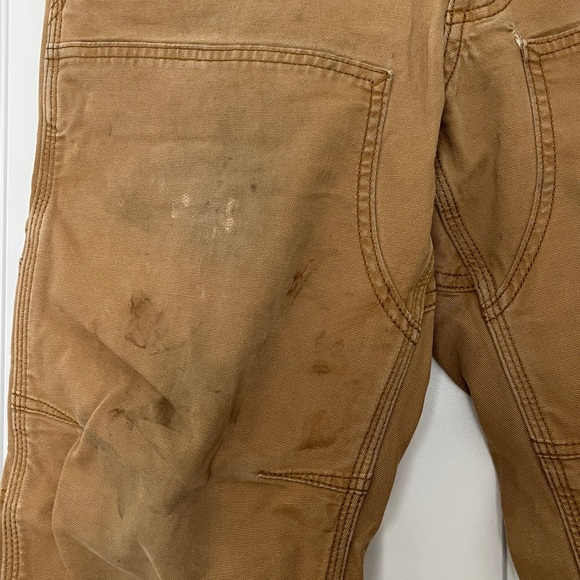 Well Worn Carhartt Men's Double Front Utility Work Relaxed Fit Pants 30x30 - Picture 2 of 16